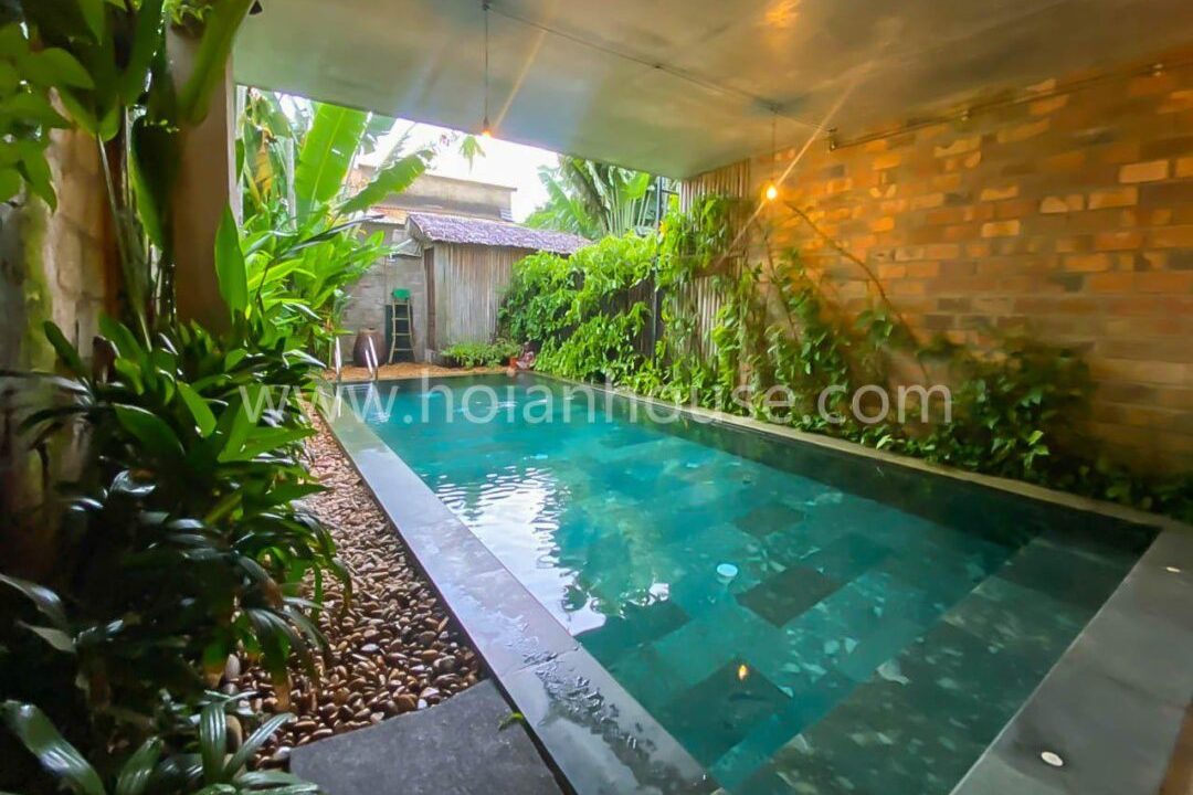 This Rustic Style Villa Offers A Charming And Tranquil Experience In The Beautiful Setting Of Cam Thanh, Hoi An.(35 Million Vnd/month – Approximately $1,480)(hah645)
