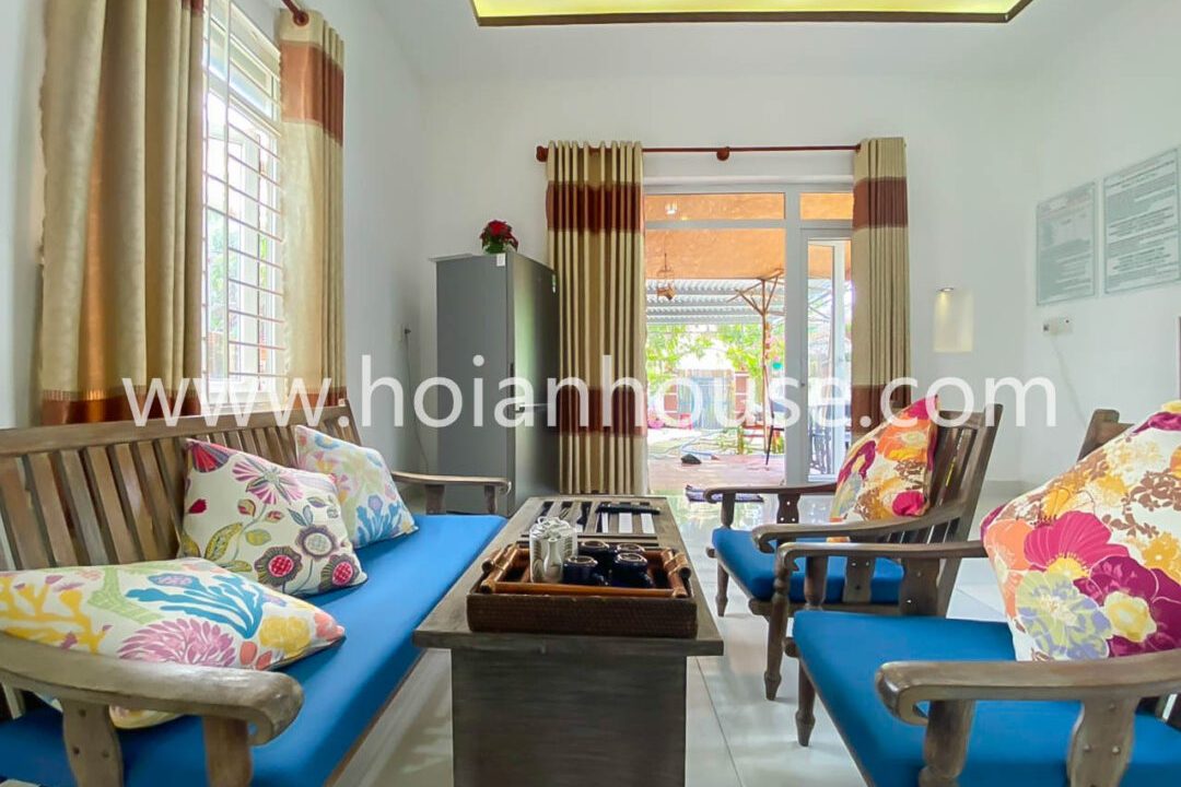 Beautiful Beach House 3 Bedroom And 2 Bath For Rent In An Bang, Hoi An (14 Million Vnd/month Approximately $600)(hah600)