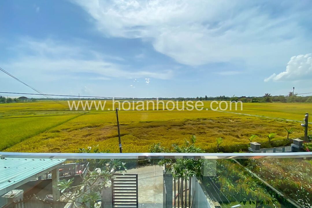 3 Beds, 3 Baths House For Rent With Rice Paddy View In Cam Thanh ( 11 Million Vnd/month – Approximately – $470)(hah616)