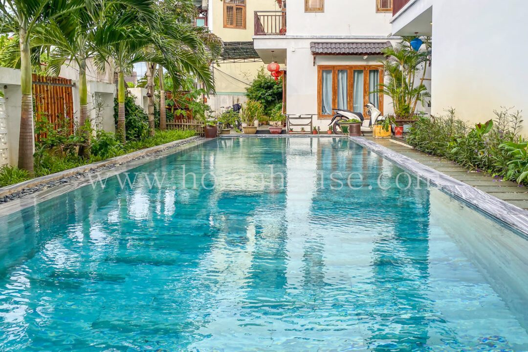 2 Bedroom Apartment With Swimming Pool For Rent In Cam Thanh, Hoi An. (16 Million Vnd/month Approximately $680)(hah634)