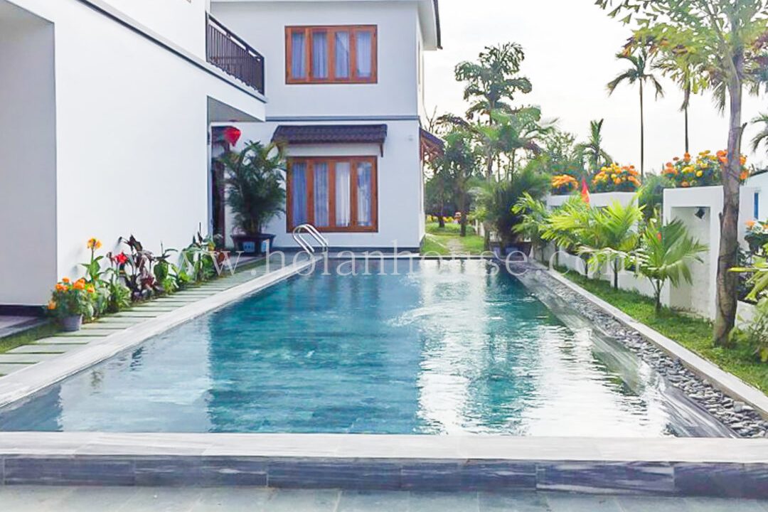 2 Bedroom Apartment With Swimming Pool For Rent In Cam Thanh, Hoi An. (16 Million Vnd/month Approximately $680)(hah634)