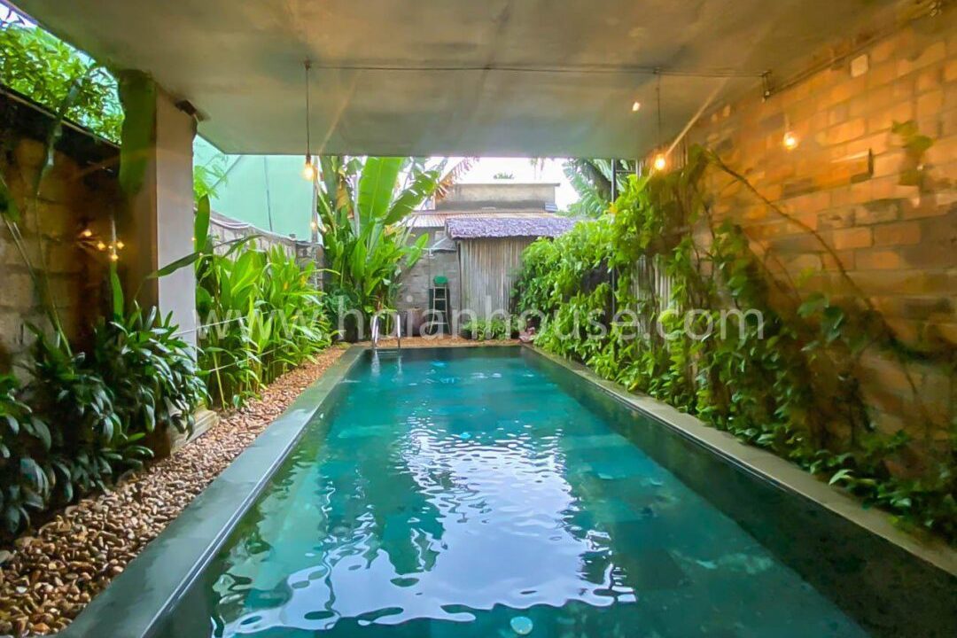 This Rustic Style Villa Offers A Charming And Tranquil Experience In The Beautiful Setting Of Cam Thanh, Hoi An.(35 Million Vnd/month – Approximately $1,480)(hah645)