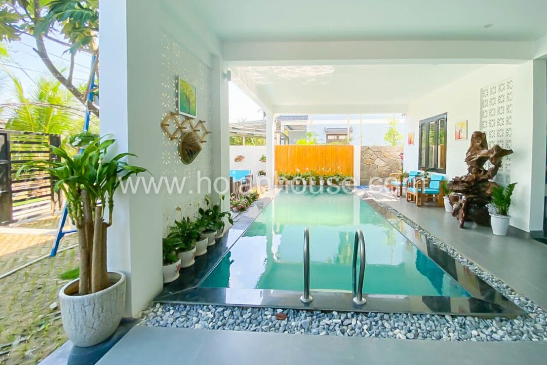 3 Bedroom Penthouse With Swimming Pool For Rent In Cam Thanh, Hoi An. (13 Million Vnd/month – Approximately 550 Usd)(hah632)