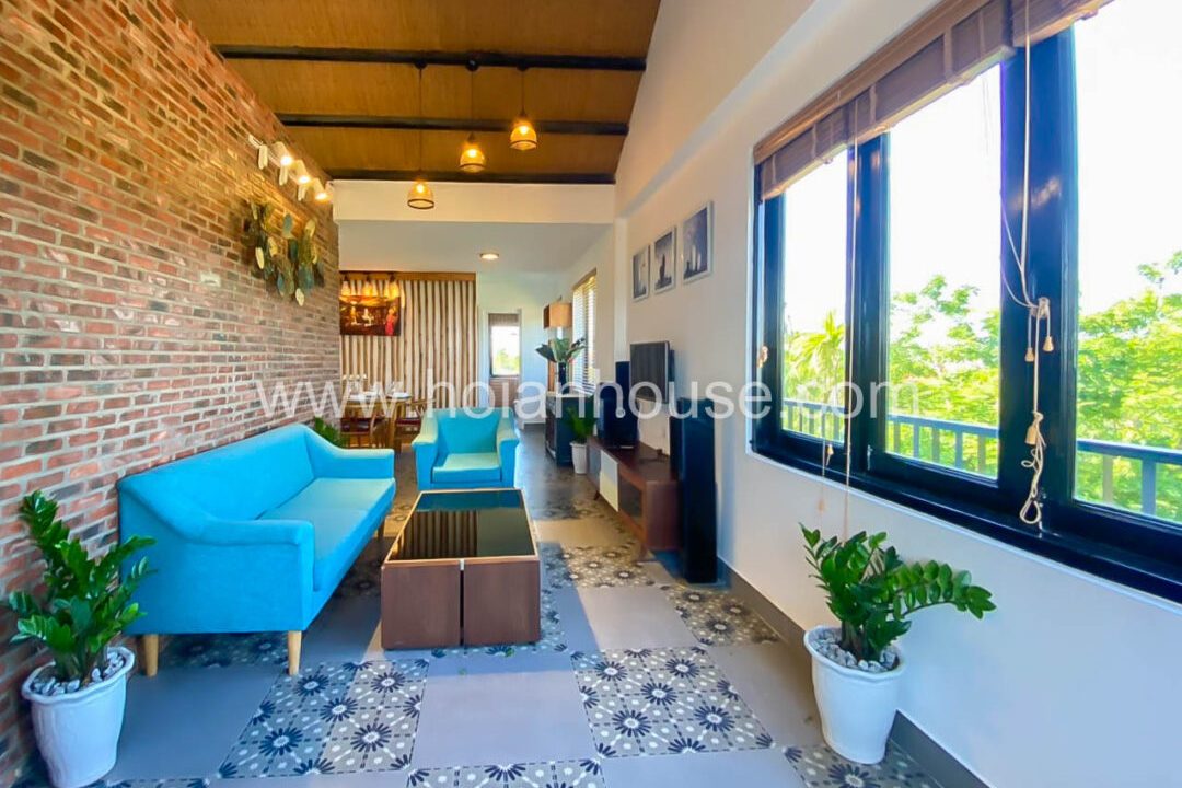 3 Bedroom Penthouse With Swimming Pool For Rent In Cam Thanh, Hoi An. (13 Million Vnd/month – Approximately 550 Usd)(hah632)