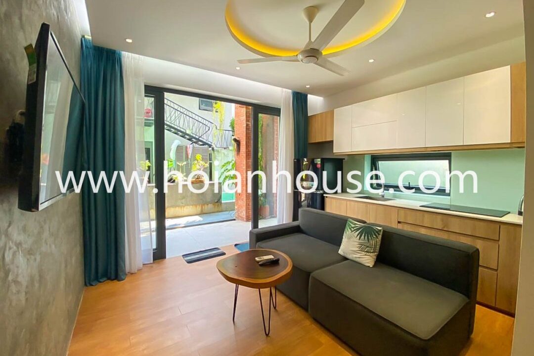 2 Bedroom, 1 Bathroom Apartment With Pool For Rent In Tan An, Hoi An (7,5 Million Vnd/month – Approximately 300 Usd)(hah558)