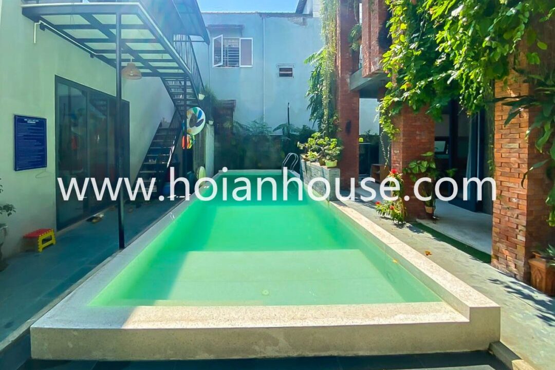 2 Bedroom, 1 Bathroom Apartment With Pool For Rent In Tan An, Hoi An (7,5 Million Vnd/month – Approximately 300 Usd)(hah558)