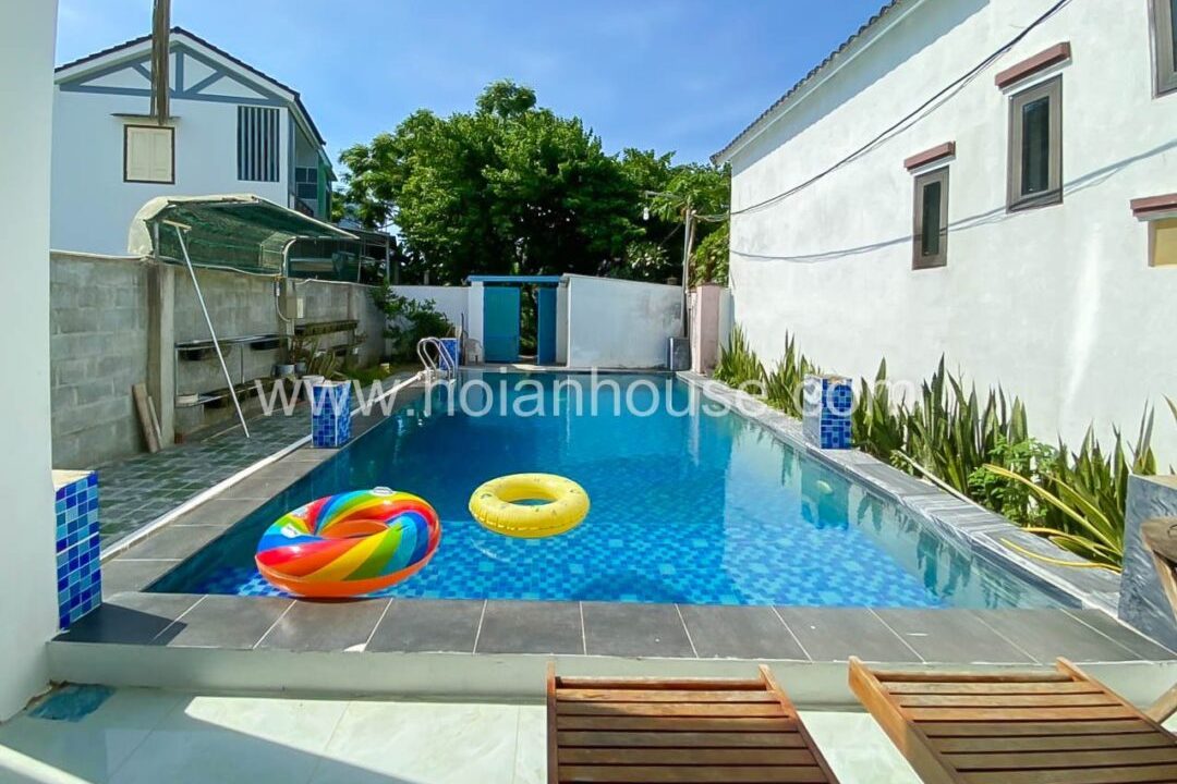 3 Beds, 2 Bath House With Swimming Pool For Rent In Cam Thanh, Hoi An (10 Million Vnd/month – Approximately $420)(hah563)