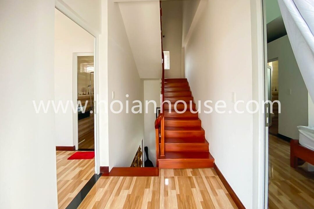 Neat And Clean 2 Bedroom, 3 Bathroom House With Swimming Pool For Rent In Very Nice Cam Thanh Neighborhood.(15 Million Vnd/month Approximately $640)(hah572)