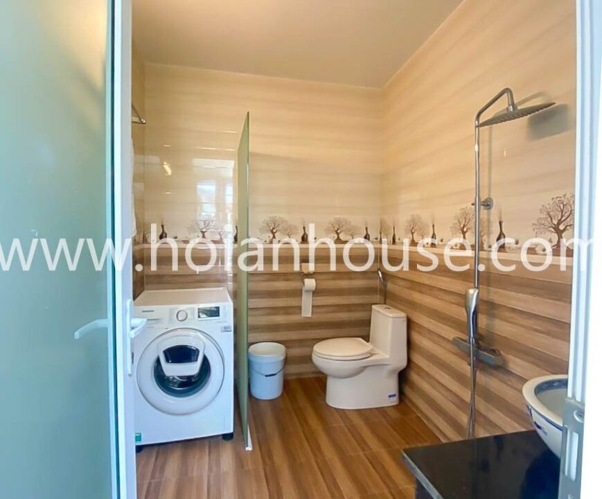 Neat And Clean 2 Bedroom, 3 Bathroom House With Swimming Pool For Rent In Very Nice Cam Thanh Neighborhood.(15 Million Vnd/month Approximately $640)(hah572)