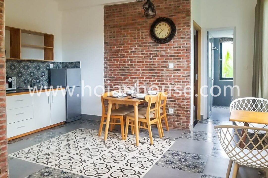 1 Bedroom Apartment With Swimming Pool For Rent In Cam Thanh, Hoi An (6 Million Vnd/month Approximately 222 Usd)(hah583)