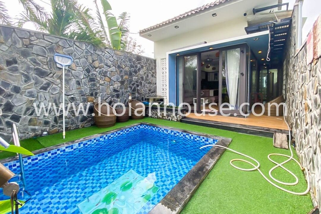 2 Bedroom,2 Bathroom House With Swimming Pool For Rent In The Beach, Tan Thanh, Hoi An (14 Million Vnd/month $600)(hah589)