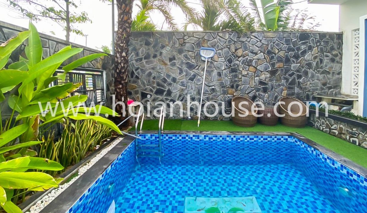 2 Bedroom,2 Bathroom House With Swimming Pool For Rent In The Beach, Tan Thanh, Hoi An (hah564)
