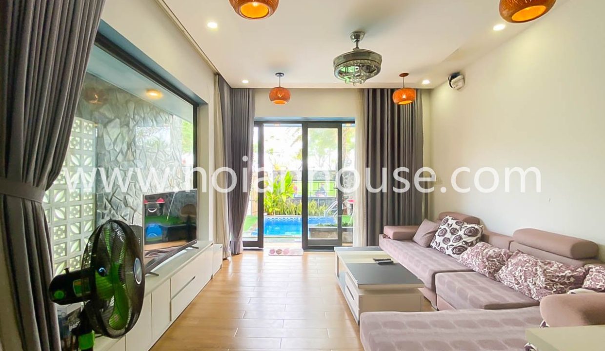 2 Bedroom,2 Bathroom House With Swimming Pool For Rent In The Beach, Tan Thanh, Hoi An (hah564)