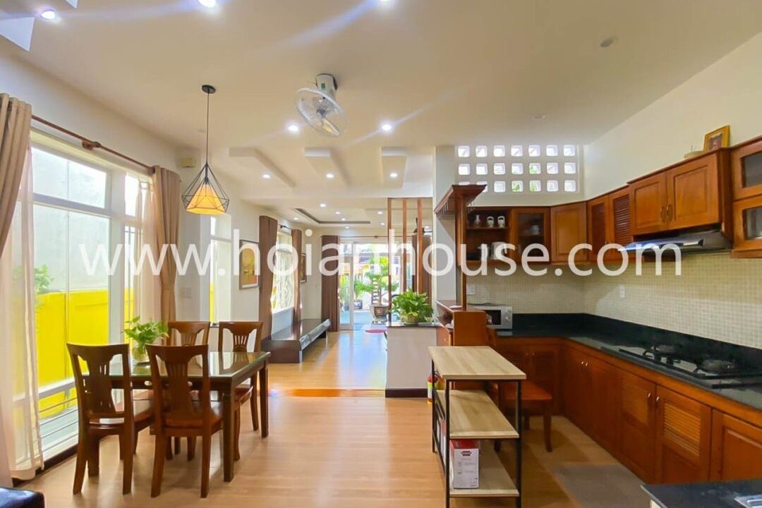 Very Cool 3 Bedroom, 3 Bathroom House With Garden For Rent In Cam Ha, Hoi An (14 Million Vnd/month Approximately $600)(hah599)
