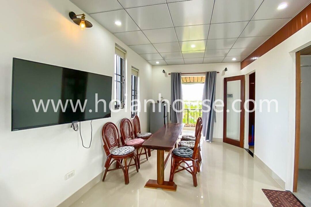 New Studio Apartment For Rent Located On The Top Floor In The Picturesque Area Of Cam Nam, Hoi An. (4,5 Million Vnd/month Approximately $190)(hah606)