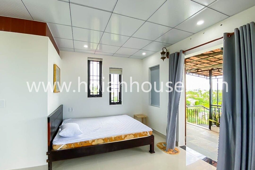 New Studio Apartment For Rent Located On The Top Floor In The Picturesque Area Of Cam Nam, Hoi An. (4,5 Million Vnd/month Approximately $190)(hah606)