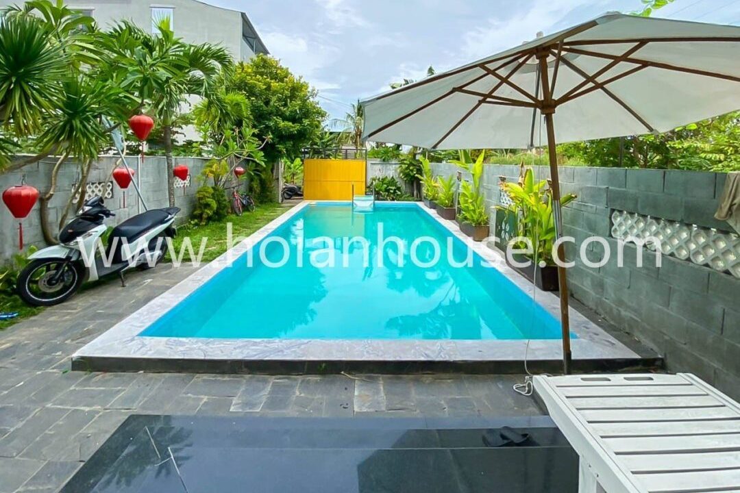 3 Bedroom House With Swimming Pool For Rent In Cam Thanh, Hoi An ( 18 Million Vnd/month – Approximately $760)(hah619)