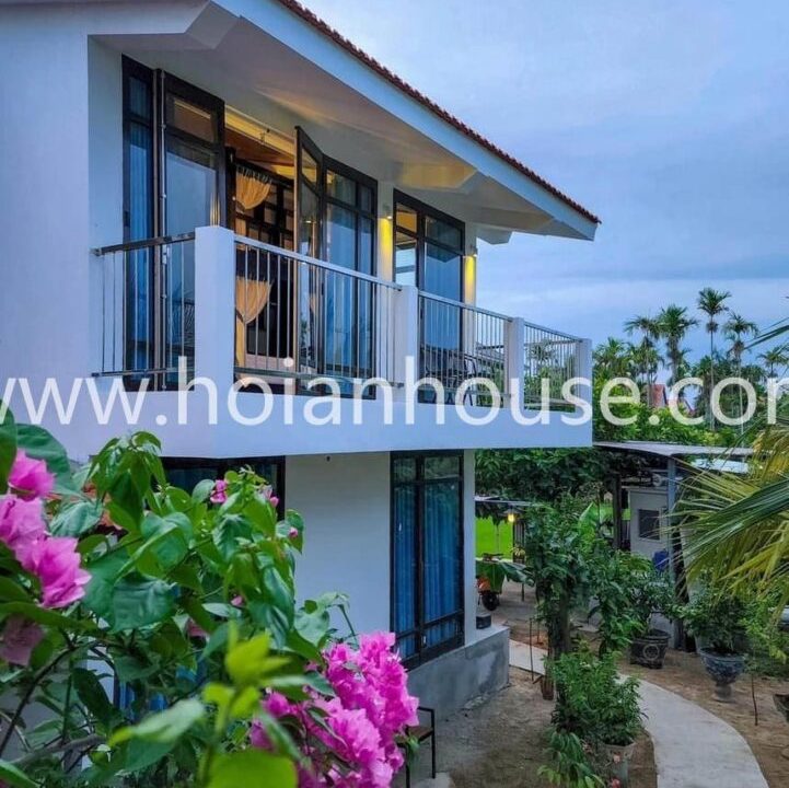 Charming 2 Bedroom Villa With A Refreshing Swimming Pool And A Picturesque View Of The Rice Paddy For Rent In Cẩm Thanh.(18 Million Vnd/month – Approximately $800)(hah629)