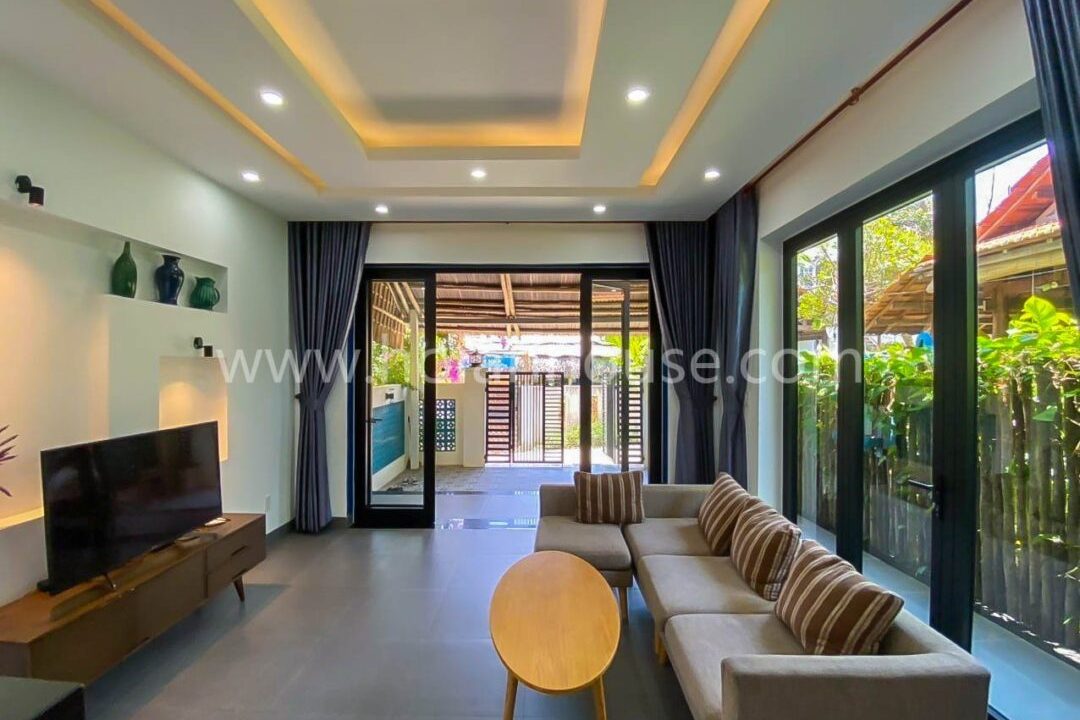 A Modern And Stylish 2 Bedroom House Located Just 100 Meters From The Beautiful An Bang Beach, Hoi An ( 18 Million Vnd/month Approximately $760)(hah642)