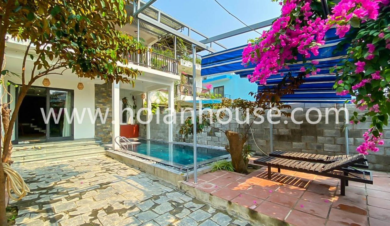 3 Bedroom House With Swimming Pool For Rent In Cam Thanh, Hoi An (hah662)