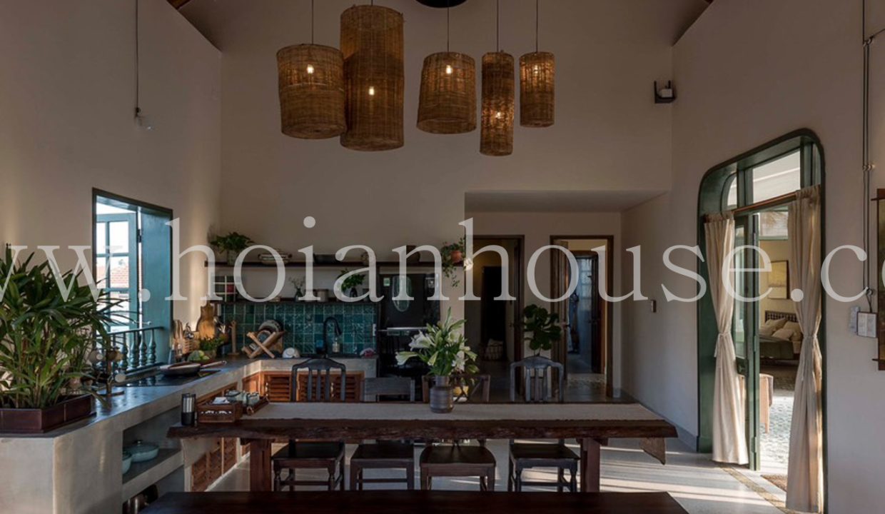2 Bedroom Indochinese Style House With A Spacious 500 M2 Garden For Rent On The Countryside Of Hoi An. ( Hah667)