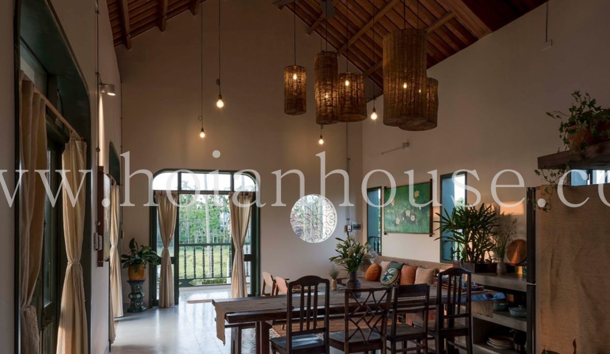 2 Bedroom Indochinese Style House With A Spacious 500 M2 Garden For Rent On The Countryside Of Hoi An. ( Hah667)
