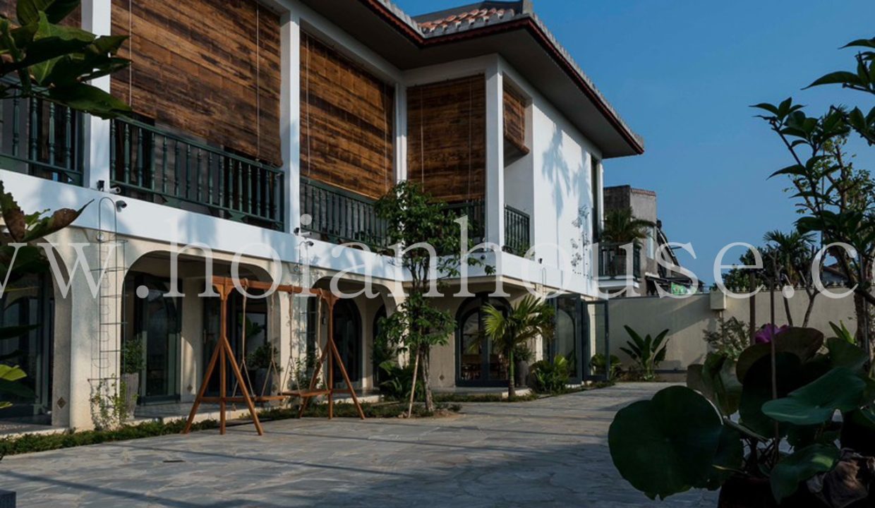 2 Bedroom Indochinese Style House With A Spacious 500 M2 Garden For Rent On The Countryside Of Hoi An. ( Hah667)
